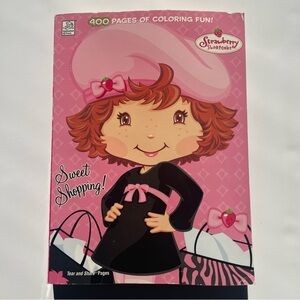 Y2K Strawberry Shortcake Sweet Shopping Coloring Book